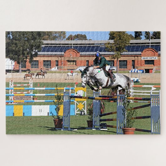 Puzzle Montrer saut cheval et cavalier 3 (Horizontal)