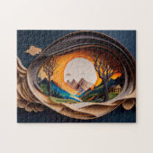 Puzzle Monts visuels 3D Art Autostéréoscopie Papier Art (Horizontal)