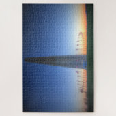 Puzzle Monument de Washington avec coucher de soleil oran (Vertical)