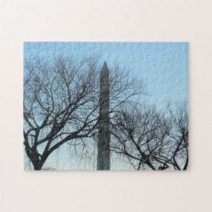 Puzzle Monument de Washington dans le paysage d'hiver I