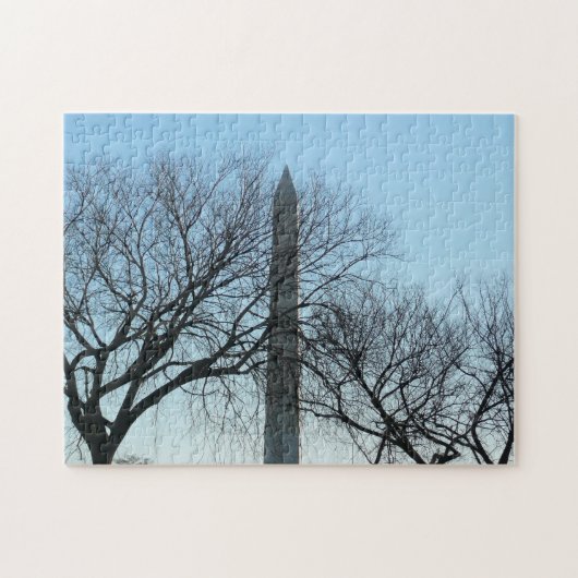 Puzzle Monument de Washington dans le paysage d'hiver I (Horizontal)