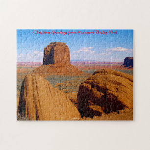 Puzzle Monument Valley Utah. Vœux de Noël