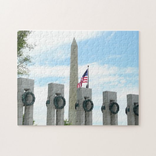 Puzzle Monument Washington et mémorial de la Seconde Guer (Horizontal)