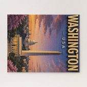 Puzzle Monuments du Capitole de Washington DC Skyline (Horizontal)