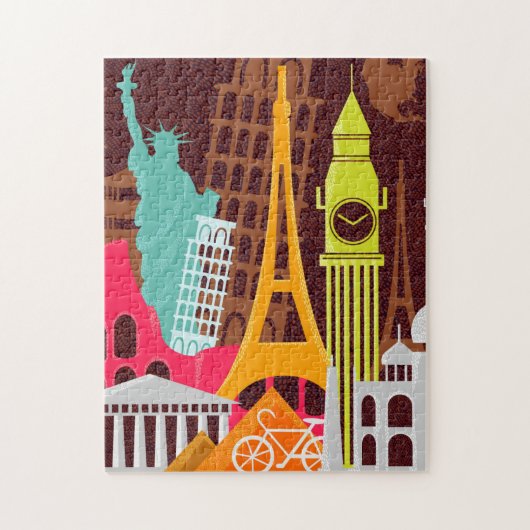 Puzzle Monuments internationaux (Vertical)