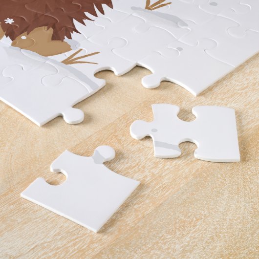 Puzzle Moo-ry Noël mignon shaggy Vache des Highlands Père (Côté)