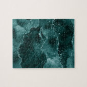 Puzzle Moody Agate | Turquoise Vert Malachite Riche Joyau (Horizontal)
