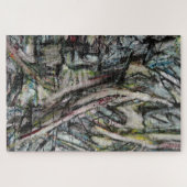 Puzzle Moody Dynamic Modern Monochrome Abstrait (Horizontal)