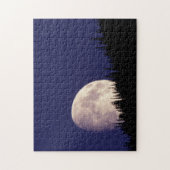 Puzzle Moon & Forest | Glacier National Park Montana (Vertical)