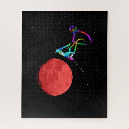 Puzzle Moon Grabber - Stunt Scooter Rider (Vertical)