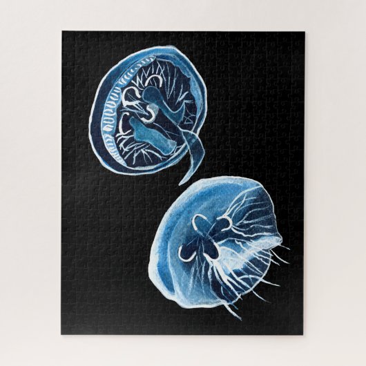 Puzzle MoonJellyfish aquarelle art (Vertical)
