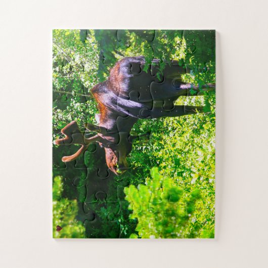 Puzzle Moose Wyoming (Vertical)
