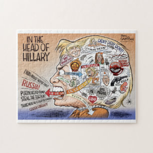 Puzzle Morceaux de Hillary Clinton de son esprit