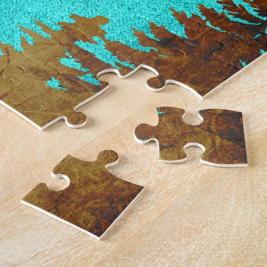 Puzzle Morning Lake Rower (Côté)