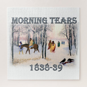 Puzzle Morning Tears décrit le Cherokee Trail de 1838-183