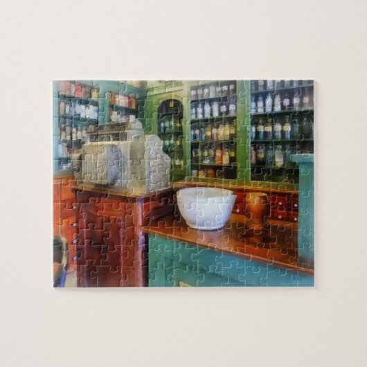 Puzzle Mortier et pilon dans la pharmacie (Horizontal)