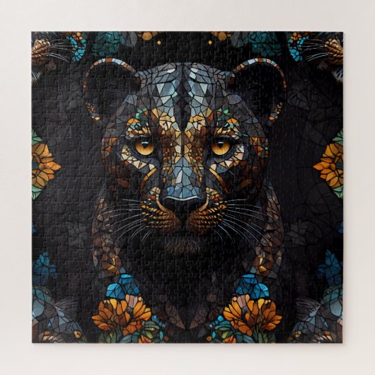 Puzzle Mosaic Leopard Majesty (Vertical)