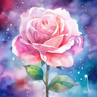 Puzzle Mosaïque Belle Rose Rose