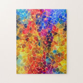 Puzzle Mosaïque Colorée et Lumineuse (Vertical)