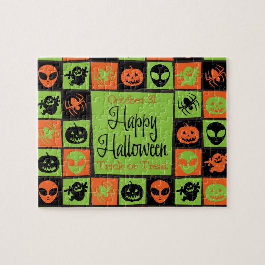 Puzzle Mosaïque d'Halloween (Horizontal)