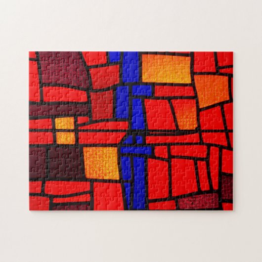 Puzzle mosaïque en verre tendu (Horizontal)