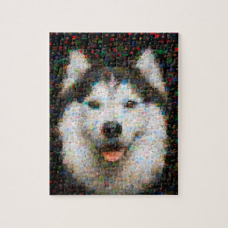 Puzzle Mosaïque photo de chien Husky