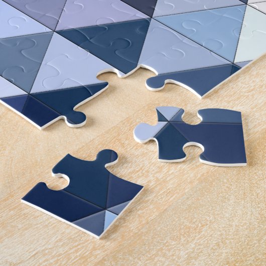 Puzzle Mosaïque triangulaire géométrique et colorée : abs (Côté)