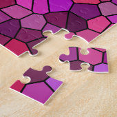 Puzzle Mosaïque violet rose (Côté)