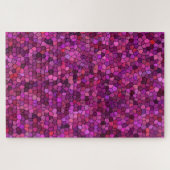 Puzzle Mosaïque violet rose (Horizontal)
