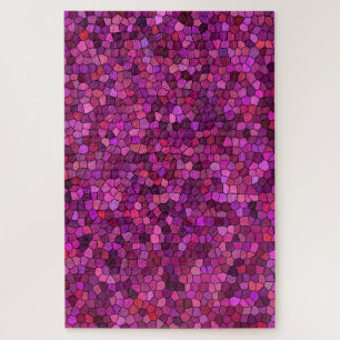 Puzzle Mosaïque violet rose