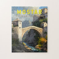 Mostar Stari La plupart des voyages peinture à l'h