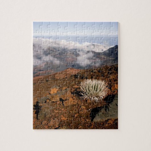 Puzzle Mot d'argent sur la rime du cratère de Haleakala, (Vertical)