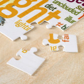 Puzzle Mot de flamme de bougie Cloud Art Imprimer (Côté)