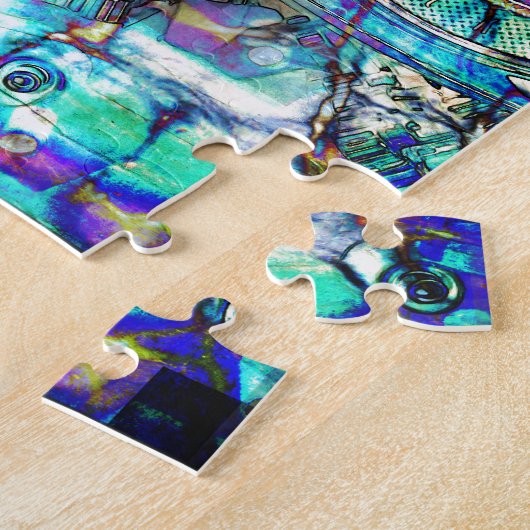 Puzzle Moteur de motocyclette à essence (Côté)