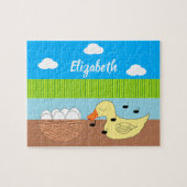 Puzzle Mother Duck Singing to her Eggs: (Horizontal)