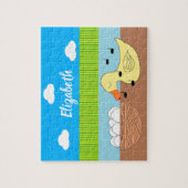 Puzzle Mother Duck Singing to her Eggs: (Vertical)