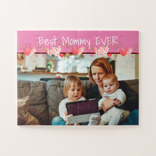Puzzle Mothers Day Custom Photo Best Mommy Ever Cute