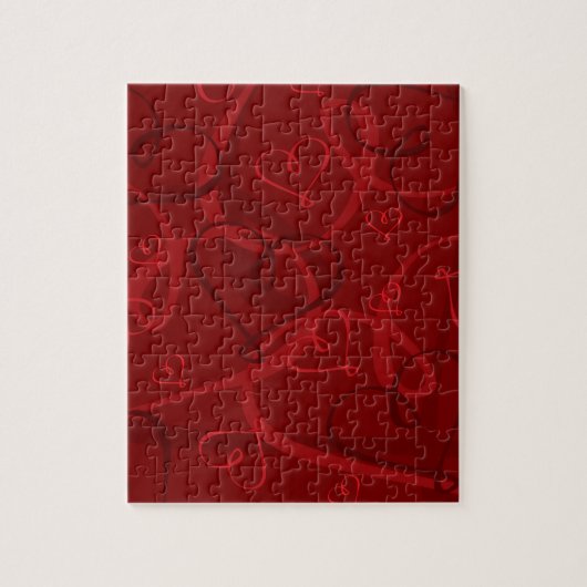 Puzzle Motif à coeur rouge (Vertical)