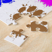 Puzzle Motif à mâchoires pour chien d'encre (Côté)