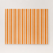 Puzzle Motif à rayures blanches orange (Horizontal)
