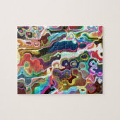 Puzzle Motif abstrait artistique coloré moderne (Horizontal)