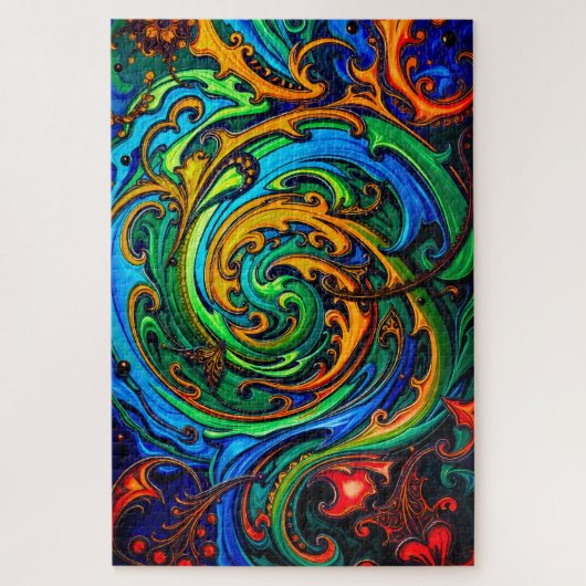 Puzzle Motif Abstrait avec torons (Vertical)