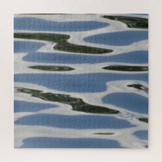 Puzzle Motif Abstrait bleu et blanc (Vertical)