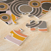 Puzzle Motif abstrait de cercles concentriques (Côté)