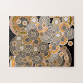 Puzzle Motif abstrait de cercles concentriques (Horizontal)