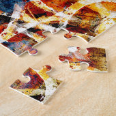Puzzle Motif abstrait de graffiti grunge (Côté)