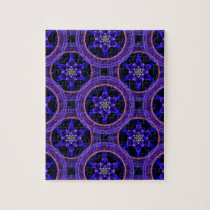 Puzzle Motif abstrait élégant boho moderne floral #505
