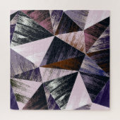 Puzzle motif Abstrait en polygone, triangles colorés. (Vertical)