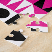 Puzzle Motif abstrait moderne du milieu du siècle. (Côté)