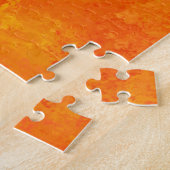 Puzzle Motif Abstrait orange (Côté)